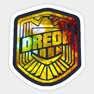 Judge Dredd Galaxy Silhouette Logo Sticker